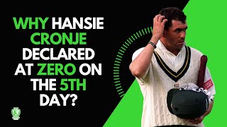 Why Hansie Cronje declared at zero on the 5th day euphoriacricket cricketplayer [upl. by Yelra]