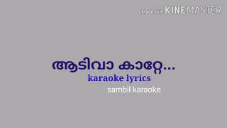 Aadi va katte karaoke with lyrics demo [upl. by Nnaycnan]