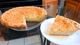 Homemade Coconut Pie from scratch [upl. by Genaro]