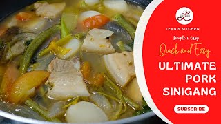 Pork Sinigang  Simple pork recipe  Easy pork pinoy recipe [upl. by Noiraa]