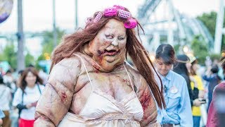 USJ ハロウィン ホラーナイト Zombie scary quotAmandaquotnakakatakot Halloween Horror Nights 좀비 喪屍 [upl. by Debor]