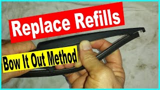 Rear Wiper Rubber Inserts and Refills  How To Replace  By Bowing It Out [upl. by Adnuhsat849]