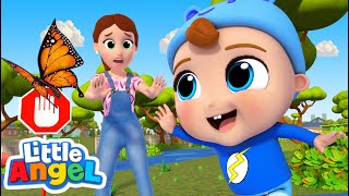 Play Safe Song  Little Angel Kids Songs amp Nursery Rhymes [upl. by Ariayek]