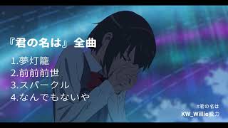 🎵『君の名は』全曲 RADWIMPS [upl. by Leksehc749]