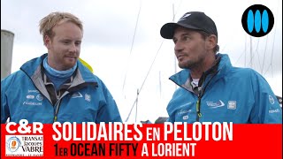 Transat Jacques Vabre 2023  Solidaires en Peloton 1er Ocean Fifty à Lorient un warmup tonique [upl. by Sukramed]