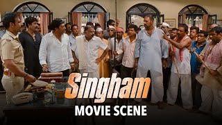 Watch Ajay Devgn Teach Goons a Lesson in Classic Singham Movie Scene [upl. by Ahselat]