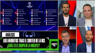 CHAMPIONS LEAGUE Sorteo de grupos Así quedaron Manchester City Real Madrid y Barcelona  ESPN FC [upl. by Annahael]