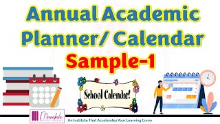 Annual Academic Planner Calendar Sample 1  Dr Meenakshi Narula [upl. by Esiuolyram]