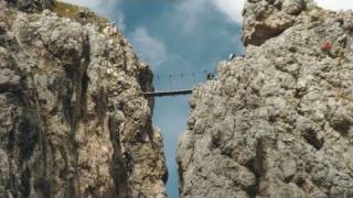 Pisciadu Klettersteig  Ferrata Dolomiten FullHD [upl. by Repsaj]