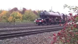 LMS Princess Elizabeth 46201 approaching Reading  291016 [upl. by Ube624]