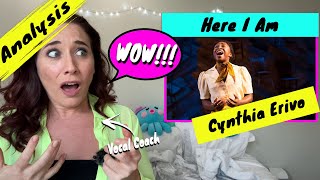 Singing Teacher Reacts Cynthia Erivo  Im Here  WOW She was [upl. by Annamaria]