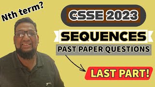 CSSE Past Paper Questions 2023  Sequence Questions Last Part  Essex Grammar Schools [upl. by Meris990]