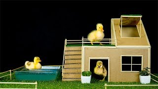 Duckling Summer House from Cardboard [upl. by Sordnaxela344]