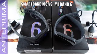 Smartband M6 confronto Mi Band 6 unboxing e panoramica funzionamento [upl. by Franzen]