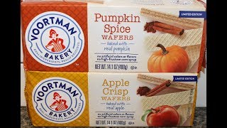 Voortman Bakery Pumpkin Spice amp Apple Crisp Wafers Review [upl. by Thomas]