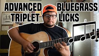 Bluegrass Triplet Licks  Advanced Bluegrass Guitar Lesson [upl. by Rhody]