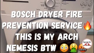 Full Breakdown and Fire Prevention Cleaning of My Arch Nemesis Bosch Dryer 🔥🤬 [upl. by Bush180]