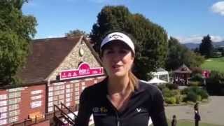 Evian Championship 2013 Livestream Sandra Gal freut sich auf die Finalrunde [upl. by Naiviv165]