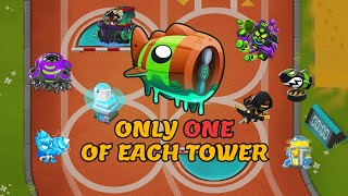 Only One of Each Tower vs Bloonarius Boss Event [upl. by Rother618]