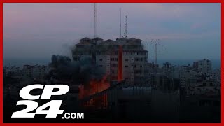 Israel troops and armour pushing deeper into northern Gaza Strip [upl. by Rowley10]