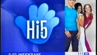 Nine Network Hi5 Promo  Saturday Ident 2002 [upl. by Namyac]