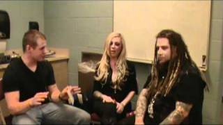 In This Moment Interview at the Wells Fargo Arena  Backstage Entertainment [upl. by Llednek16]