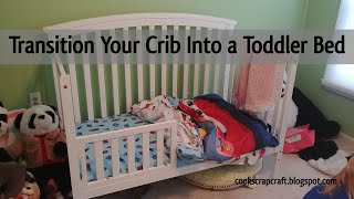 How to Transition a Crib to Toddler Bed [upl. by Ordnael625]