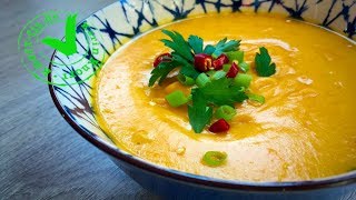 CREMIGE KÜRBISSUPPE MIT KOKOSMILCH I Hokkaido Kürbissuppe I Karin Knorr Ernährungstraining [upl. by Cory]