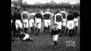 Earliest surviving Australian Rules footage 1909 VFL Grand Final South Melbourne vs Carlton [upl. by Crompton]