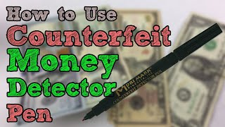 How to Use a Counterfeit Detection Pen  Marker [upl. by Onibla]