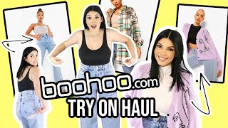 HUGE BOOHOO CLOTHING TRY ON HAUL  SPRING FASHION 2021 [upl. by Ened643]