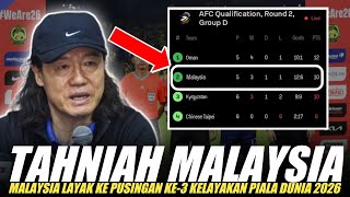 🔴RASMI❗Malaysia Layak ke Pusingan Ke3 Kelayakan Piala Dunia 2026 [upl. by Solnit]