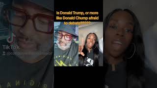 Is Donald Trump or Chump afraid of Kamala Harris [upl. by Lhok536]