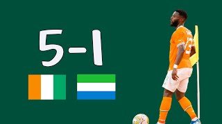 Cote dIvoire vs Sierra Leone 51 Résumé du Match amical 🇨🇮 vs 🇸🇱 [upl. by Beverly4]