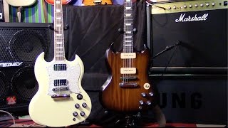 GUITAR TONE  GIBSON SG Humbuckers vs P90 pickups [upl. by Celesta341]