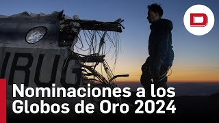 Globos de Oro 2024 La sociedad de la nieve nominada como mejor película en habla no inglesa [upl. by Enirahtak]