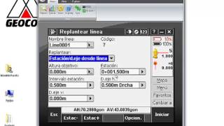 Trimble Access  Tutorial 3 Replantear línea y arco [upl. by Zarah]