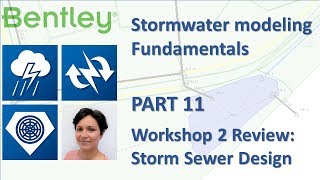 Stormwater Modeling Fundamentals Part 11 Workshop 2 Storm Sewer Design [upl. by Oakleil]