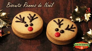 ❅ Recette des Biscuits Rennes de Noël Vanille Dulcey ❅ [upl. by Hairakcaz]