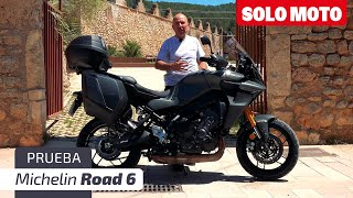 Michelin Road 6  Prueba  Review en español [upl. by Ahsilac]