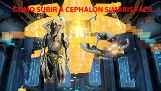 Warframe Cómo subir el Cephalon Simaris fácil [upl. by Dallman]