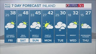 NEWS CENTER Maine Weather Video Forecast [upl. by Lahey]