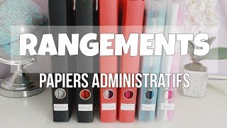 ASTUCES ET ORGANISATION PAPIERS ADMINISTRATIFS [upl. by Anahsal]