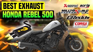 Honda Rebel 500 Exhaust Sound🔥 ReviewUpgradeModsVance and HinesStockDiabloSliderArrow [upl. by Lonne]