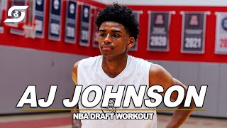 AJ Johnson NBA Draft Workout  Exclusive [upl. by Ecinaj989]