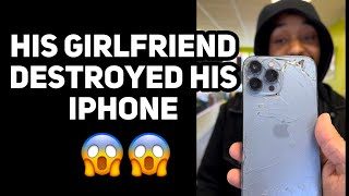 His Girlfriend Tried to Get inside His iPhone 😱 Watch till the end ‼️ [upl. by Aramenta]