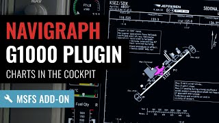 Navigraph G1000 plugin for MSFS  Get IFR maps and charts directly on the MFD [upl. by Llyrrad]