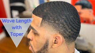 BARBER TUTORIAL Wave Length with Taper  The Fade Genius [upl. by Kimble]