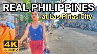 THE OTHER SIDE of LAS PIÑAS CITY  WALK from Pulang Lupa to Zapote Philippines 4K 🇵🇭 [upl. by Airemat]