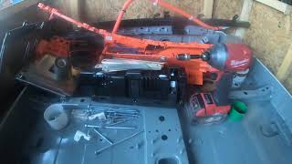 Zero turn mower battery upgrade part 1 [upl. by Apeed191]